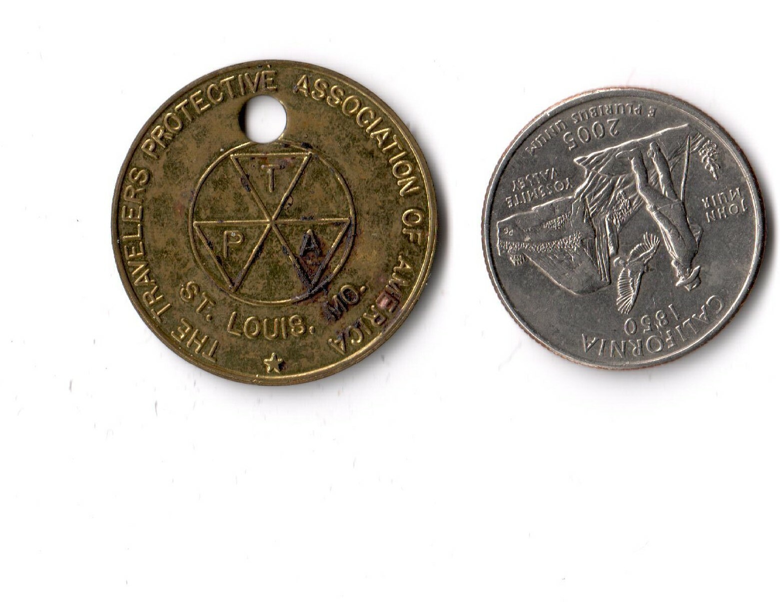 VINTAGE TPA TRAVELERS PROTECTIVE ASSOCIATION FOB