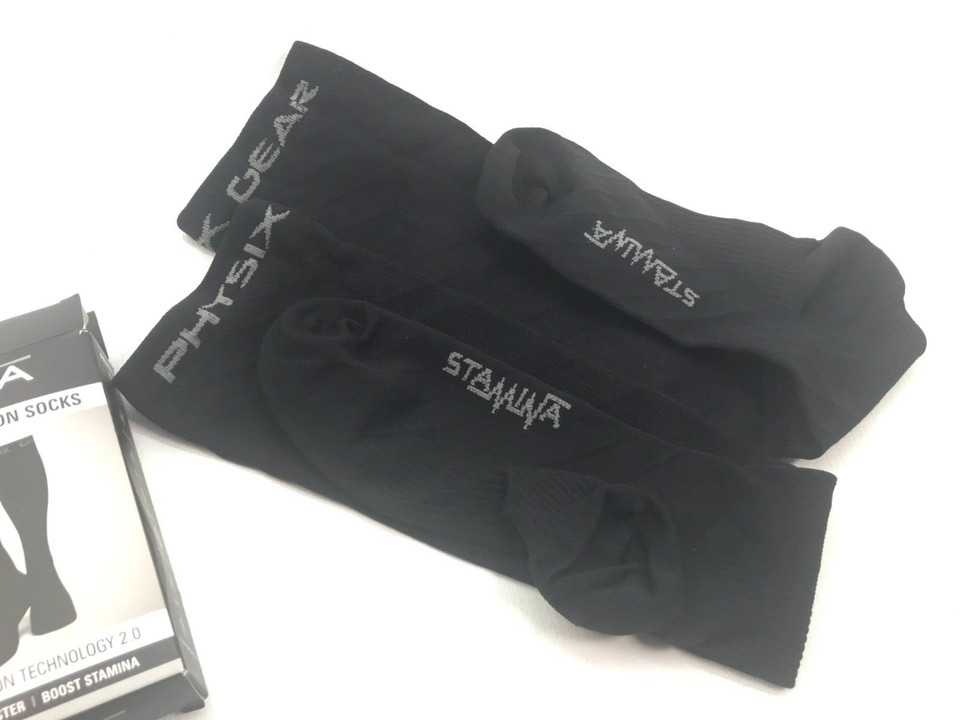 Stamina Men's Graduated Compression Socks HT3 ABlack Size: S/M W