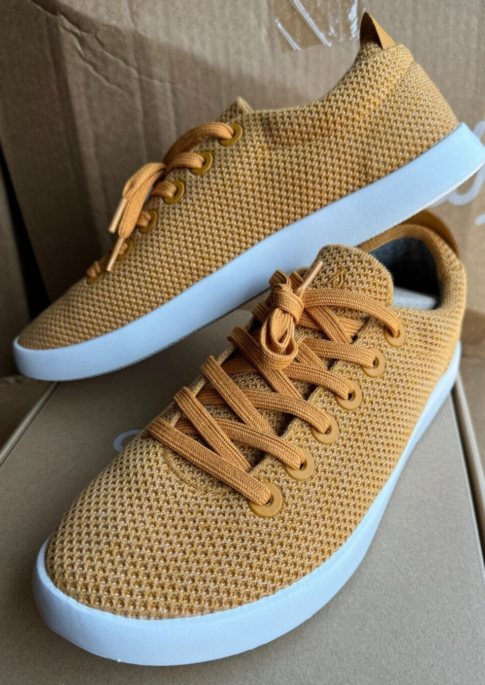 NEW ALLBIRDS TREE PIPER LUX HONEY SHOES LACE UP SNEAKER YELLOW WOMENS SIZE 10