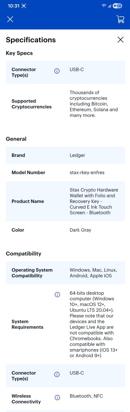 Ledger Stax