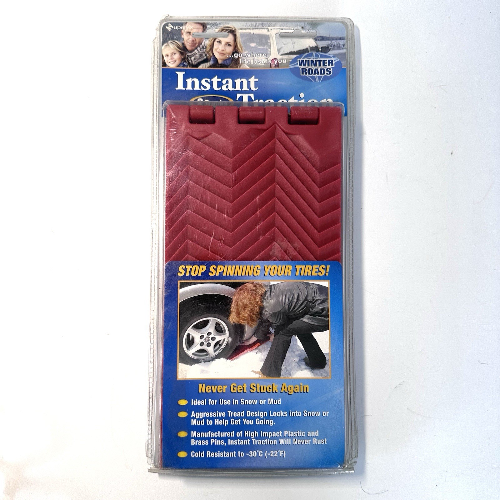 SUPEREX INSTANT TRACTION-2 TRACKS FOR RAIN, SNOW & MUD Stop Tires From Spinning