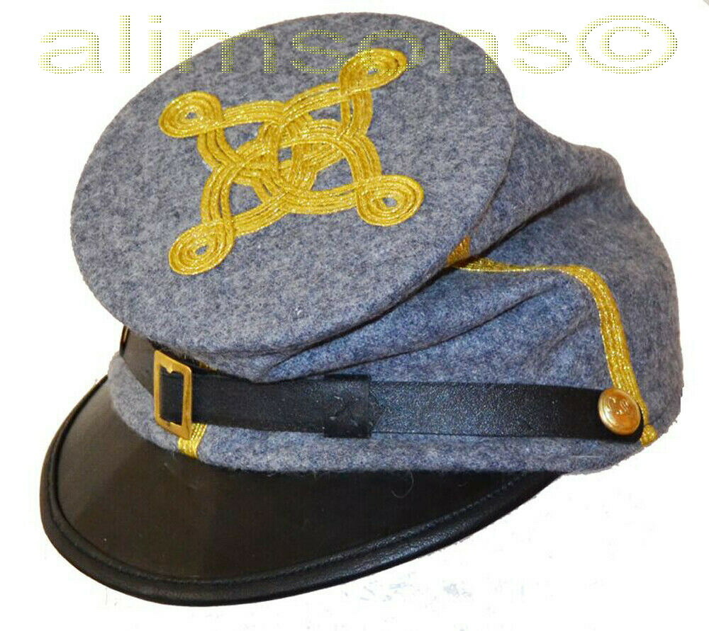 American Civil War ACW Confederate Colonel Or Majors Forage Cap - ALL SIZES!!!