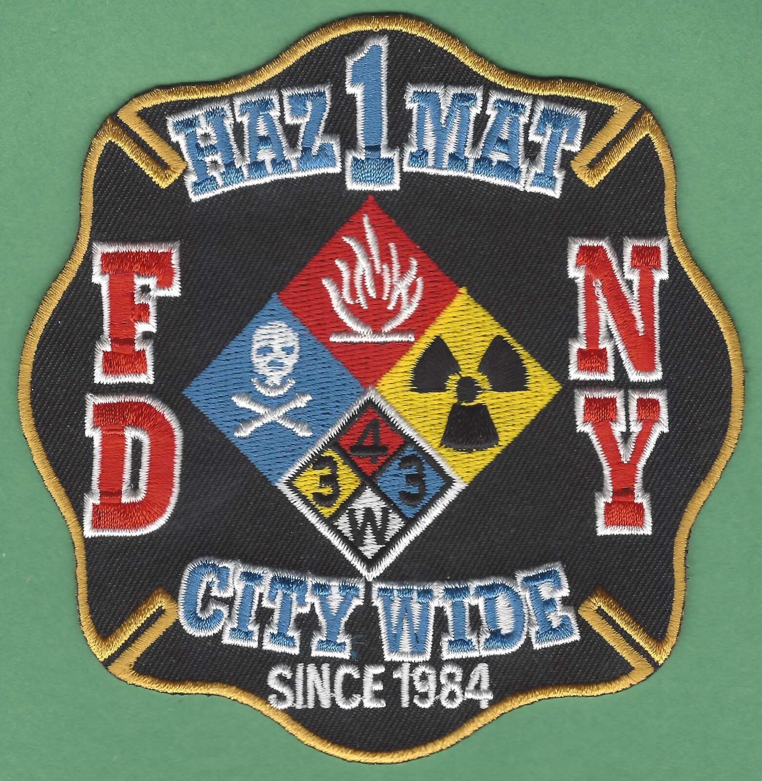 FIRE DEPARTMENT NEW YORK CITY WIDE HAZARDOUS MATERIALS RESPONSE TEAM PATCH