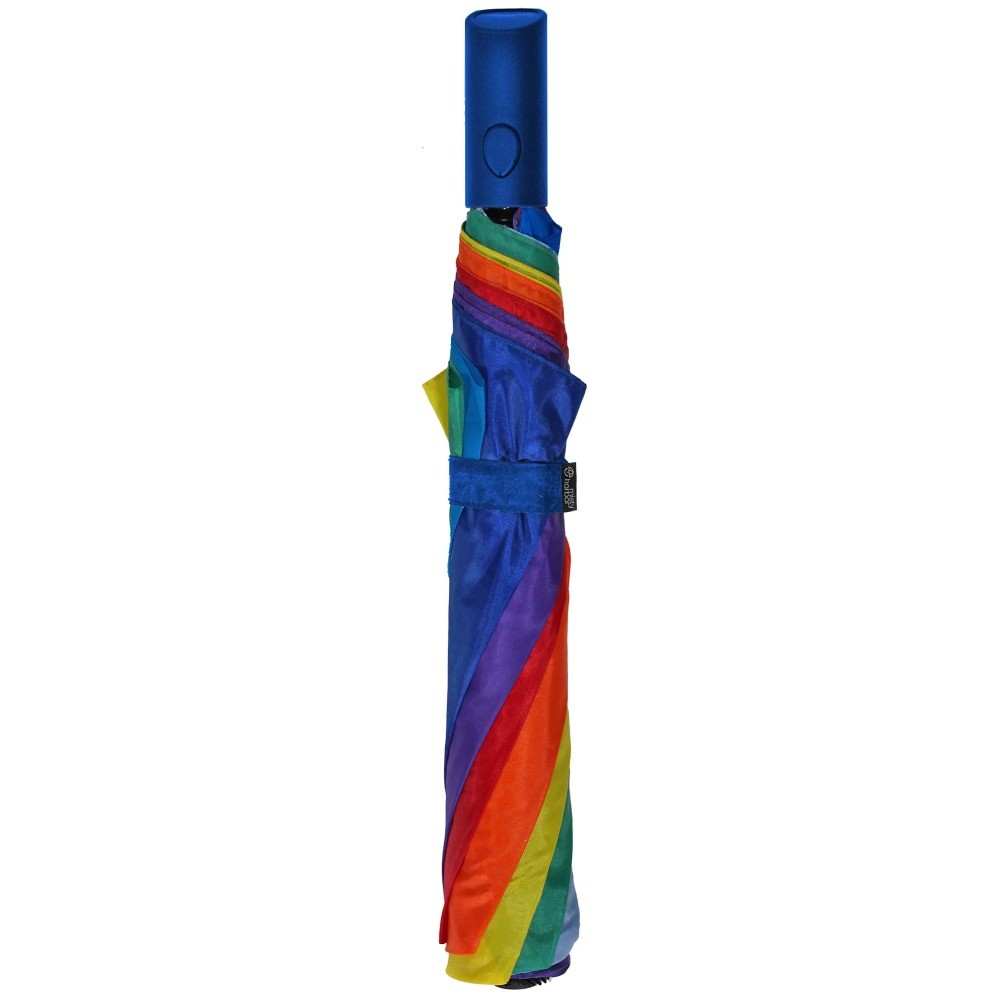 Automatic Open Folding Rain Umbrella, Rainbow