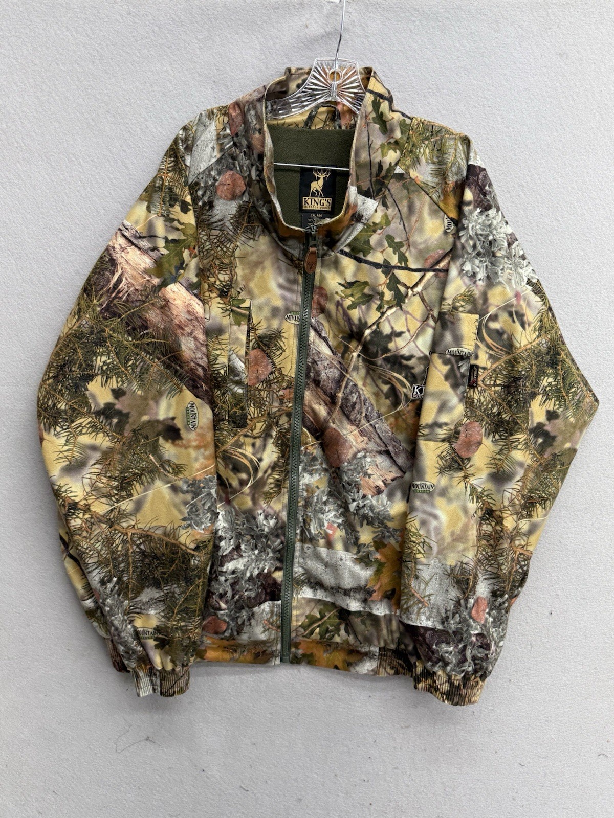 Kings Camo Mountain Shadow Men's Fleece Lined Hunting Jacket  Size 2XL Regular