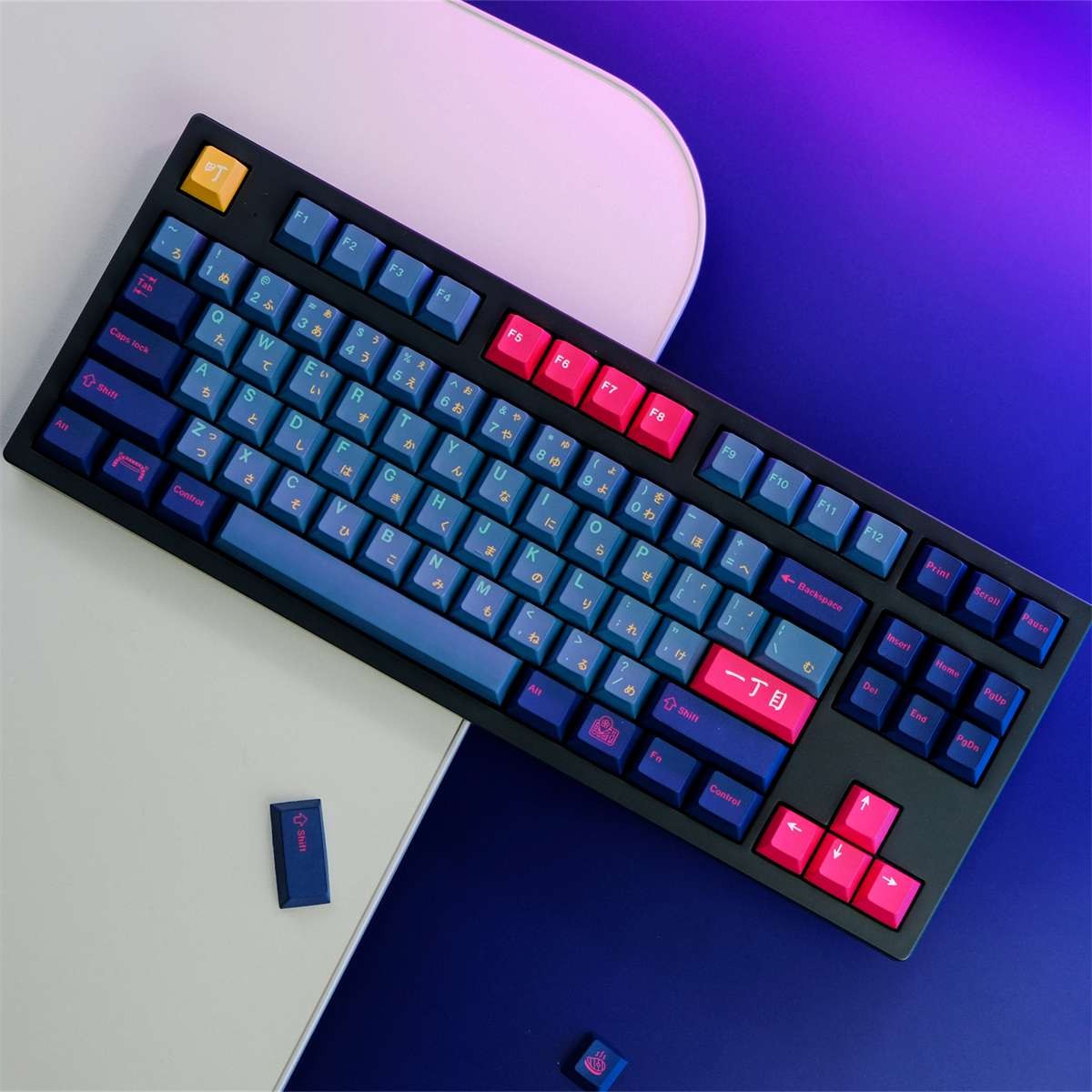 129 Keys Kabuki-Cho Keycap Copy PBT Dye Subs Cherry Profile Keycap Set