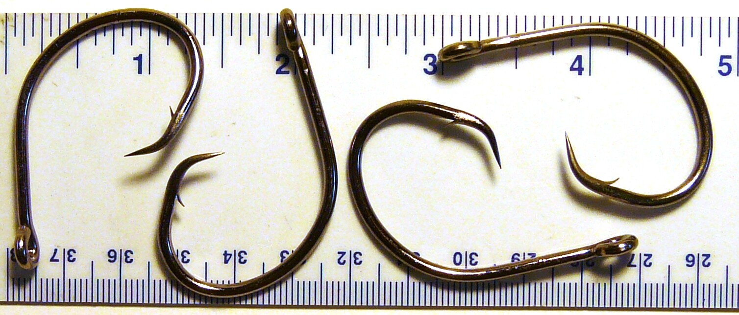 100 GT 2X L2004 Offset Circle Fish Fishing Hooks size 7/0 - 100 hooks L2004
