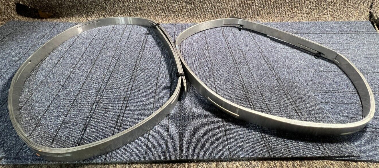 (QTY 12) Galvanized Steel Slotted Straps, Approximately 36" Length, 205865