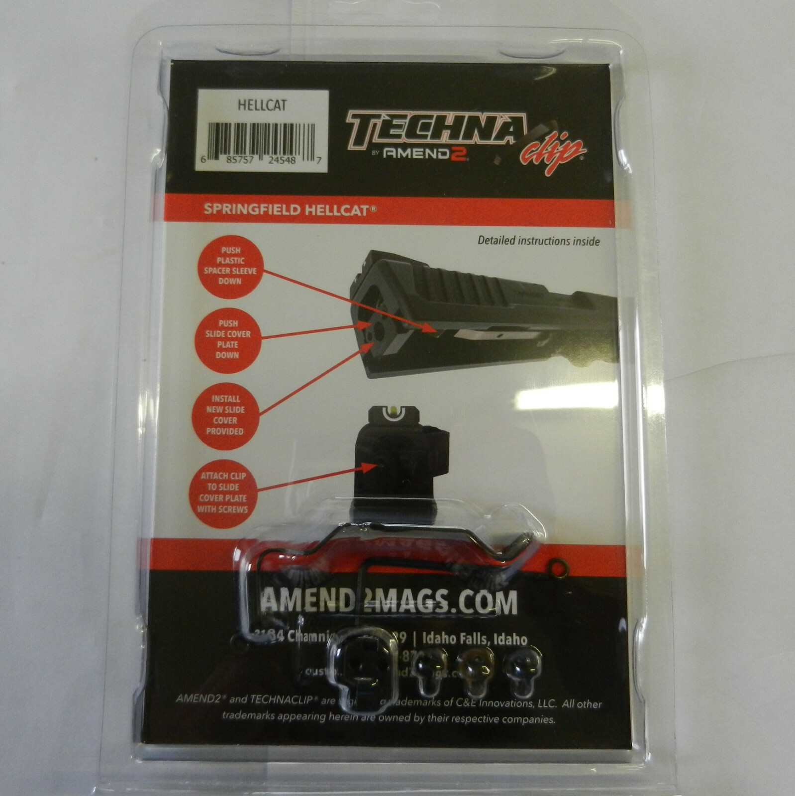 Techna Clip, Technaclip; Fits Springfield Hellcat; Ambidextrous; HELLCAT