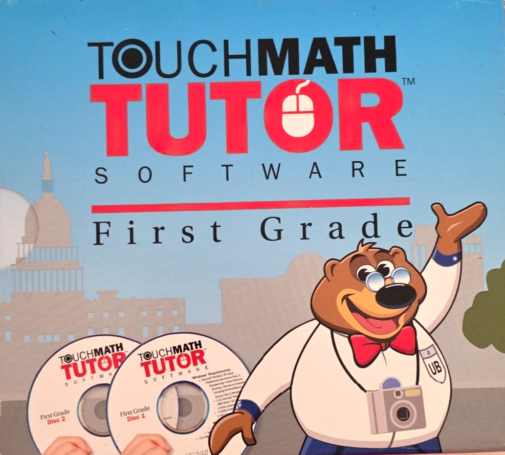 2011 TOUCH MATH TUTOR Software First Grade PC 2 CD's