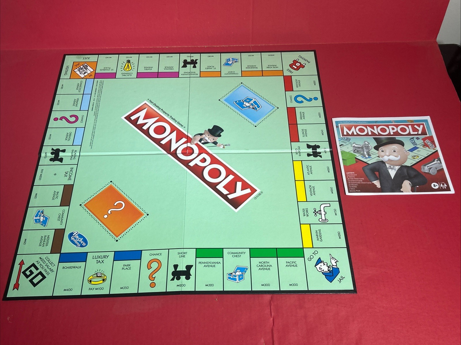 Monopoly Replacement Game Board 2021 w/ Manual