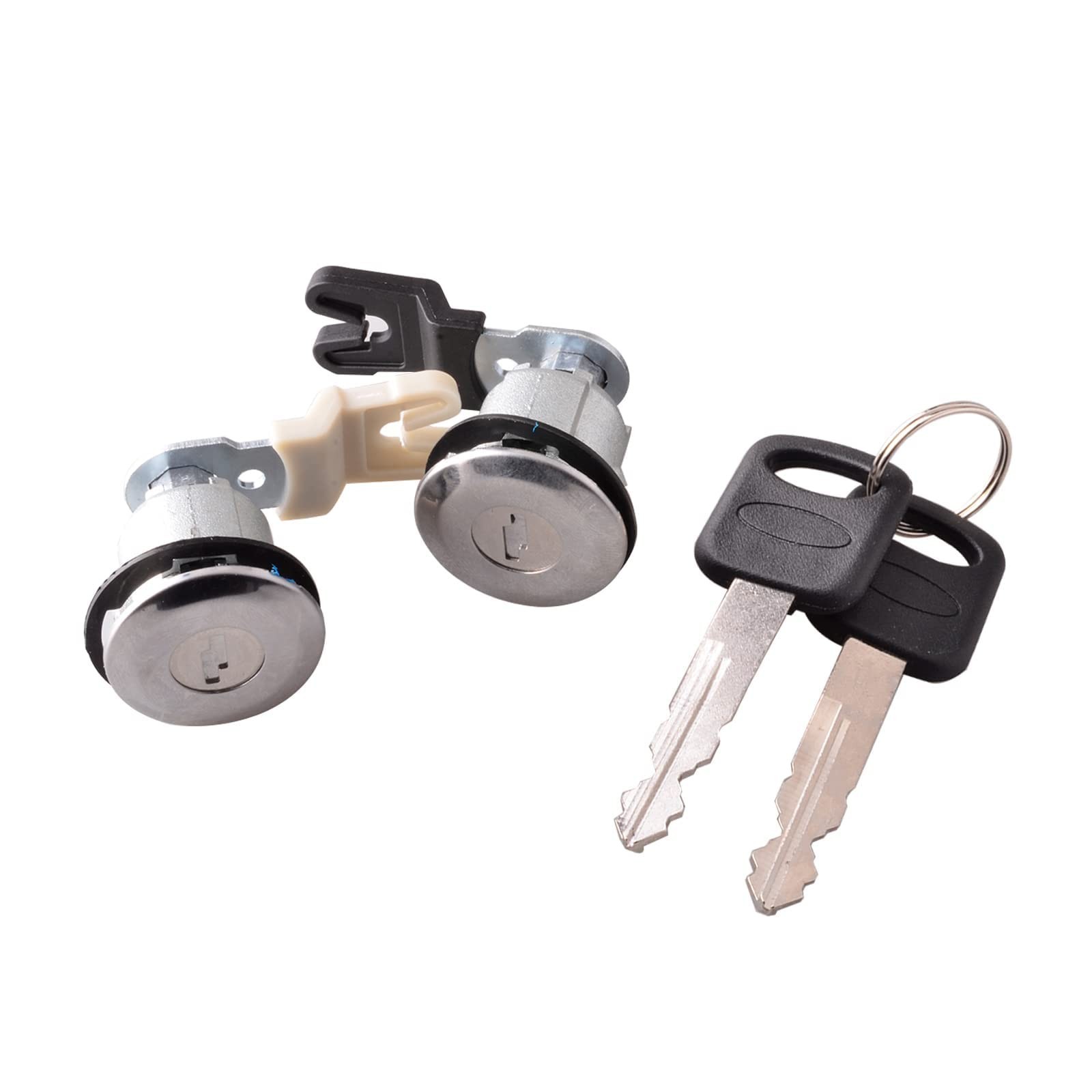 Door Lock Cylinder&Key Set Compatible for Ford E150 E250 Econoline Van F150 F...