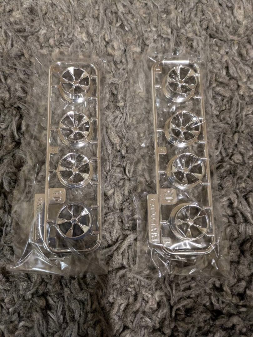 Mini 4Wd Silver Plated 5 Spoke Wheels 2