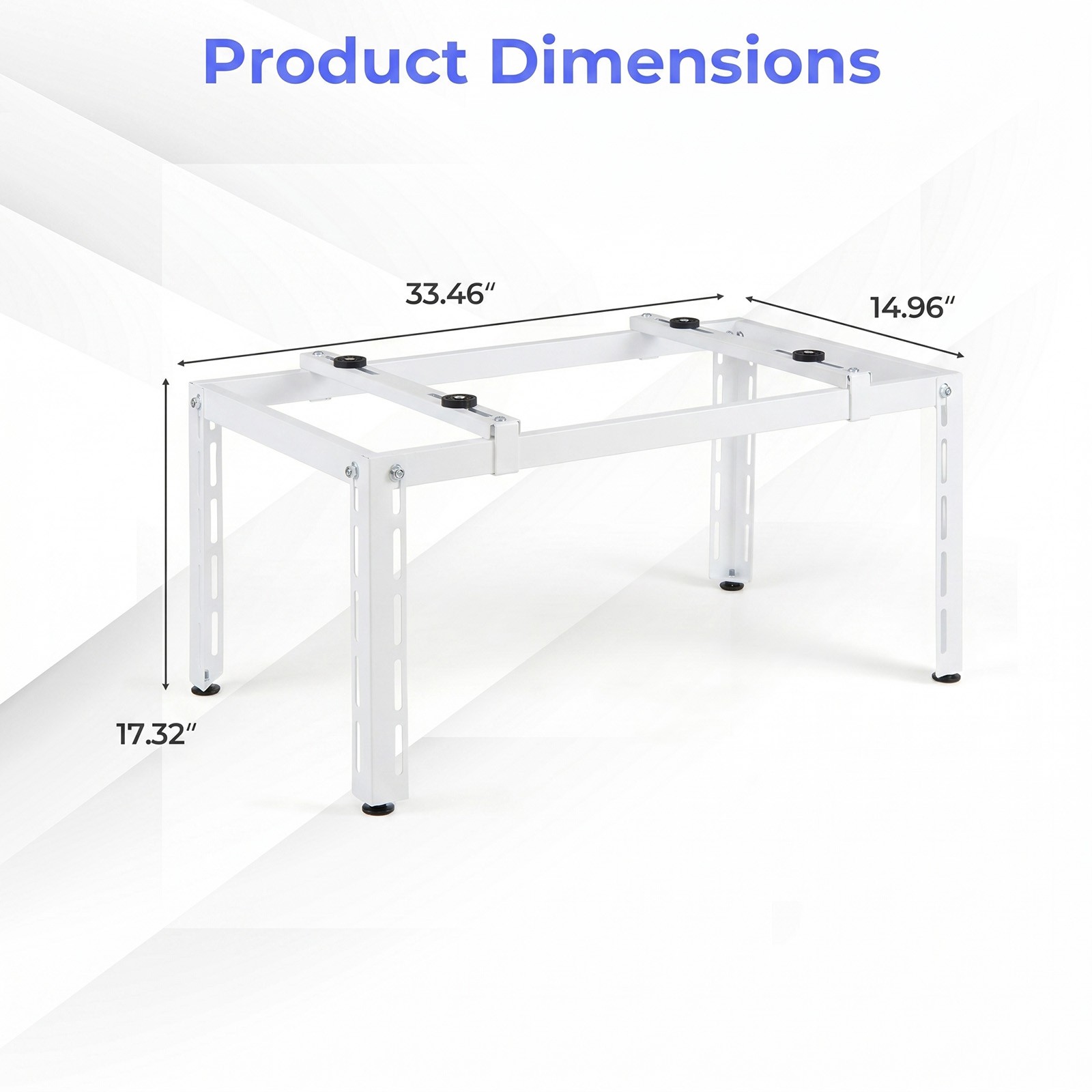 Mini Split Ground Stand with Adjustable Height, Width & Length, Outdoor AC Base