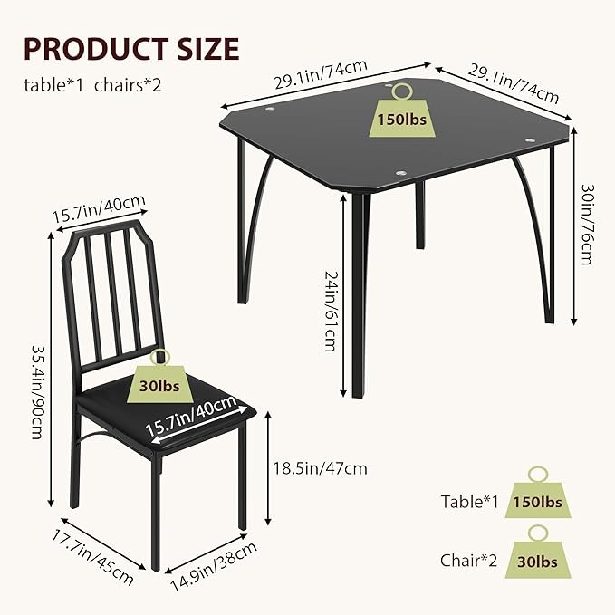 Modern Rectangular Dining Table Set Dining Room Table Set w/ Chairs Dining Room