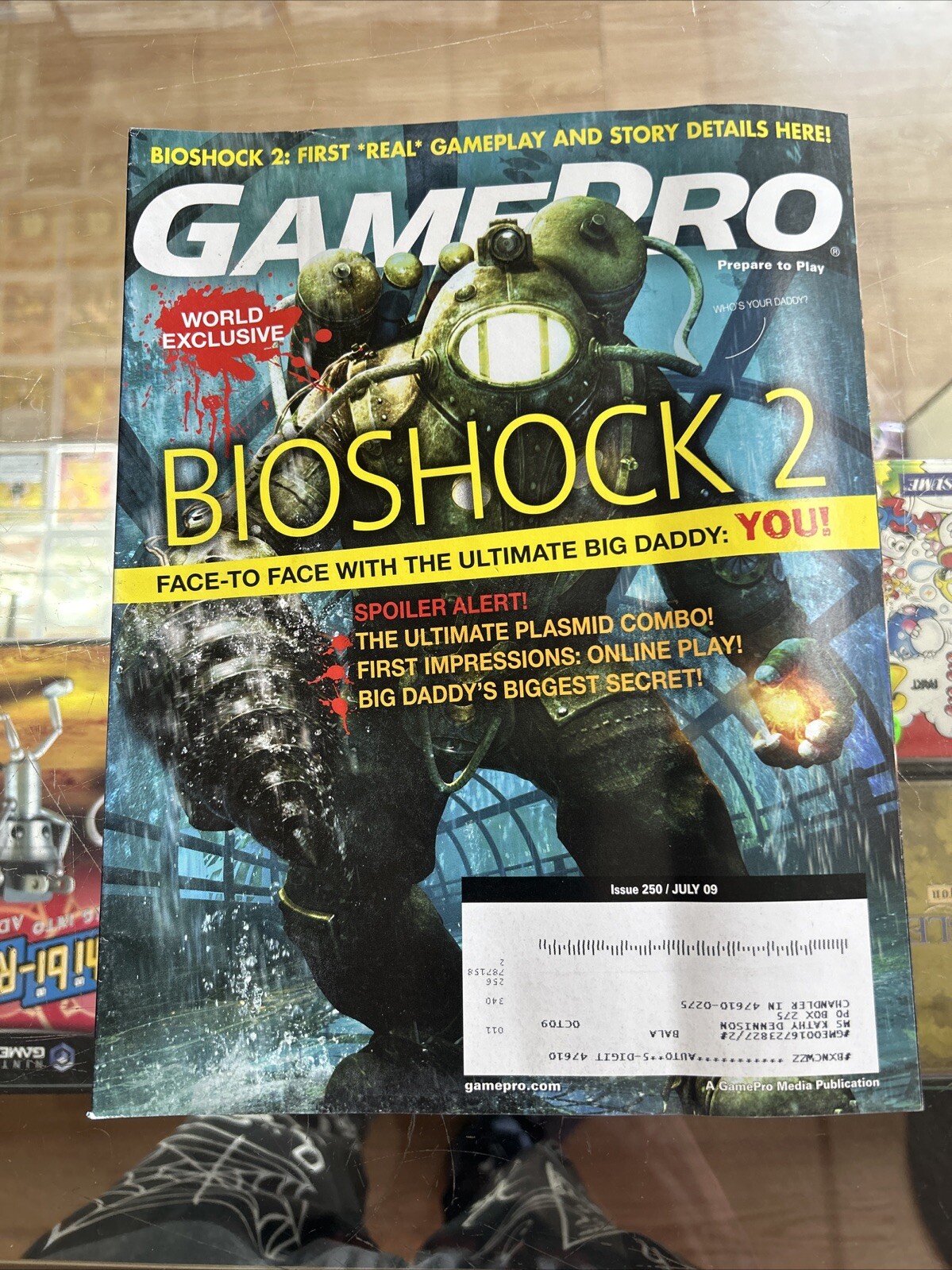GamePro Magazine July 2009 #250 BIOSHOCK 2, Dead Rising 2, Clone Wars Jedi Team