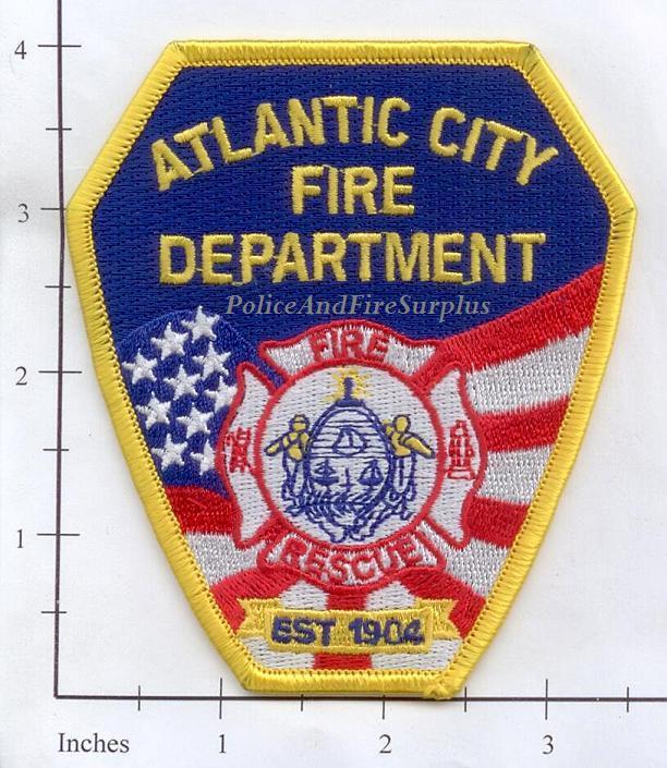 New Jersey - Atlantic City NJ Fire Department Fire Dept Patch