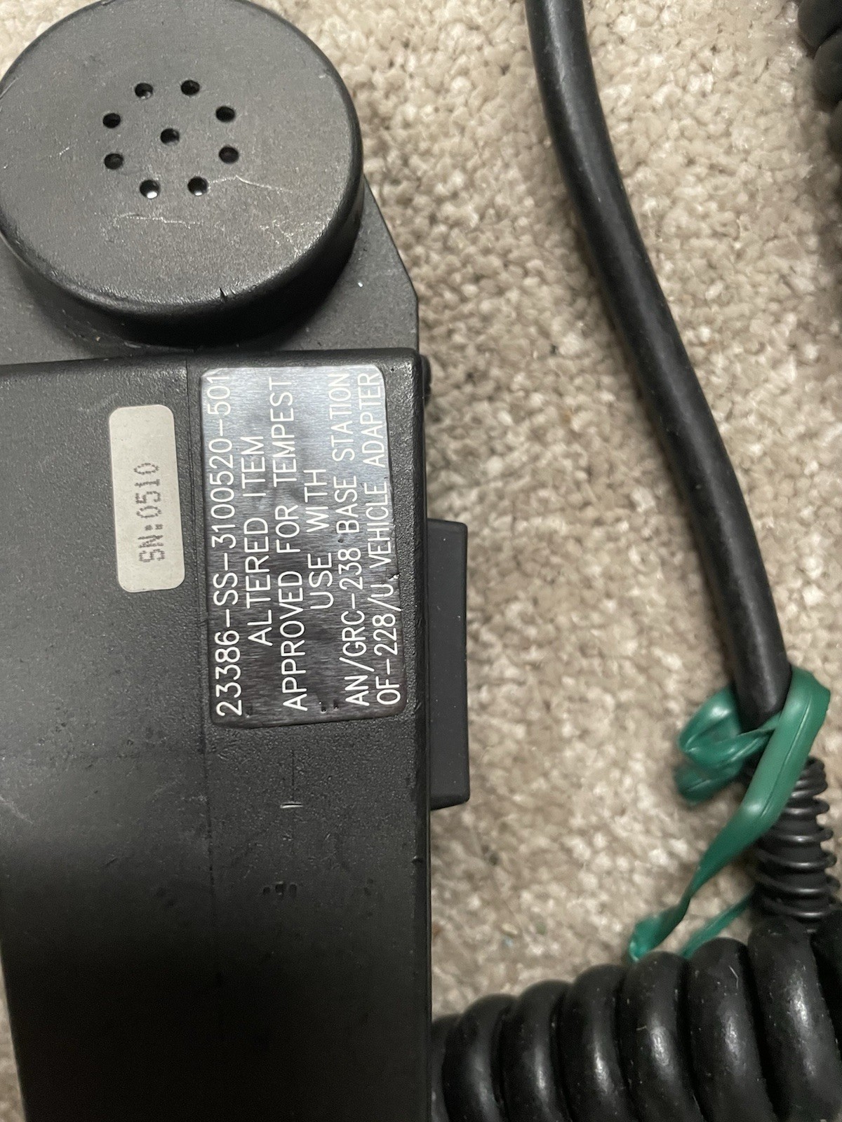 US Military Microphone M-80/U.
