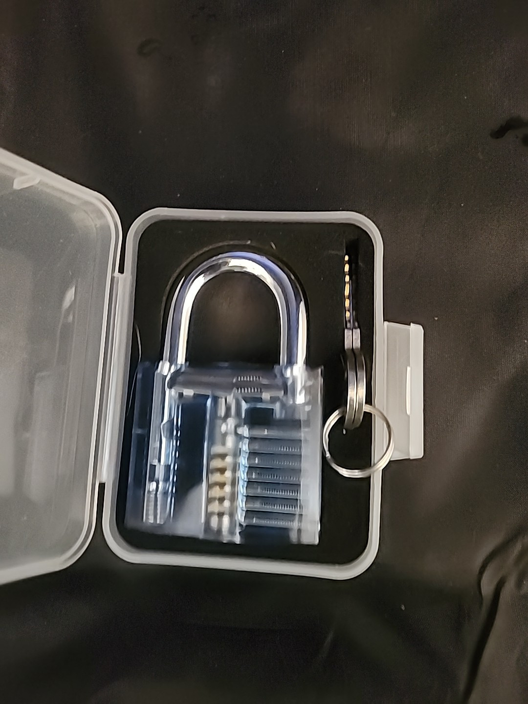 New Transparent Lock With Keys Clear With Case SS20