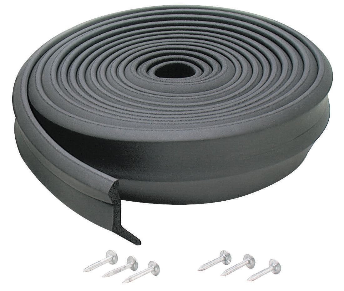 M-D Building Products 03723 9 ft. Black Rubber Garage Door 9 Ft.,