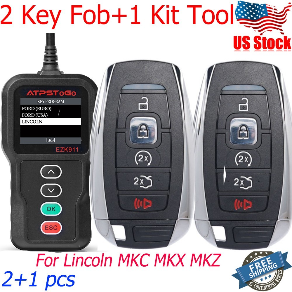 Prox Keyless Smart Key Fob Kit Tool For 2017 2018 2019 Lincoln MKZ MKC MKX (2)