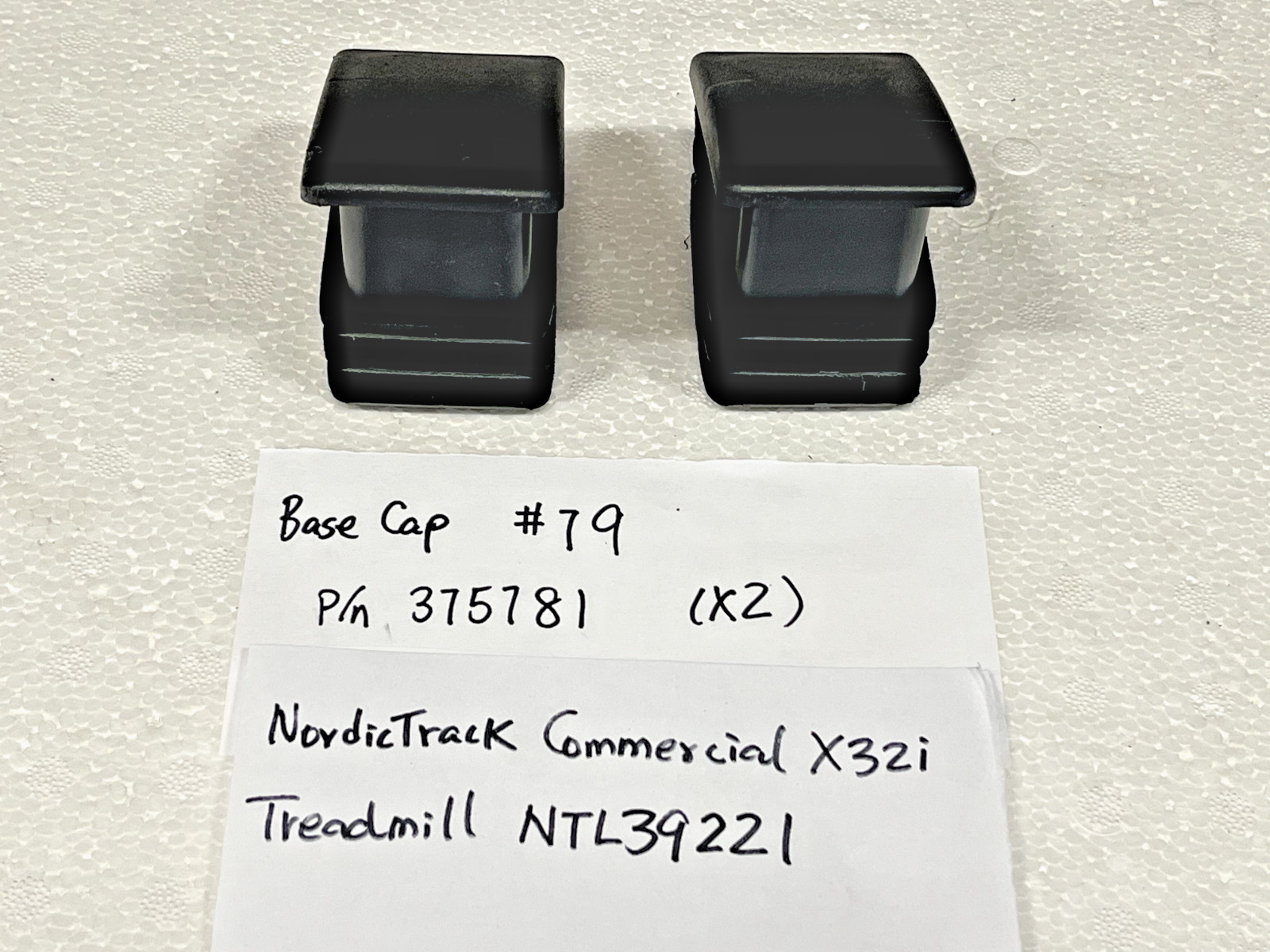 Two (x2) Base Caps p/n 375181 for Nordictrack X32i, NTL39221 Treadmill #79