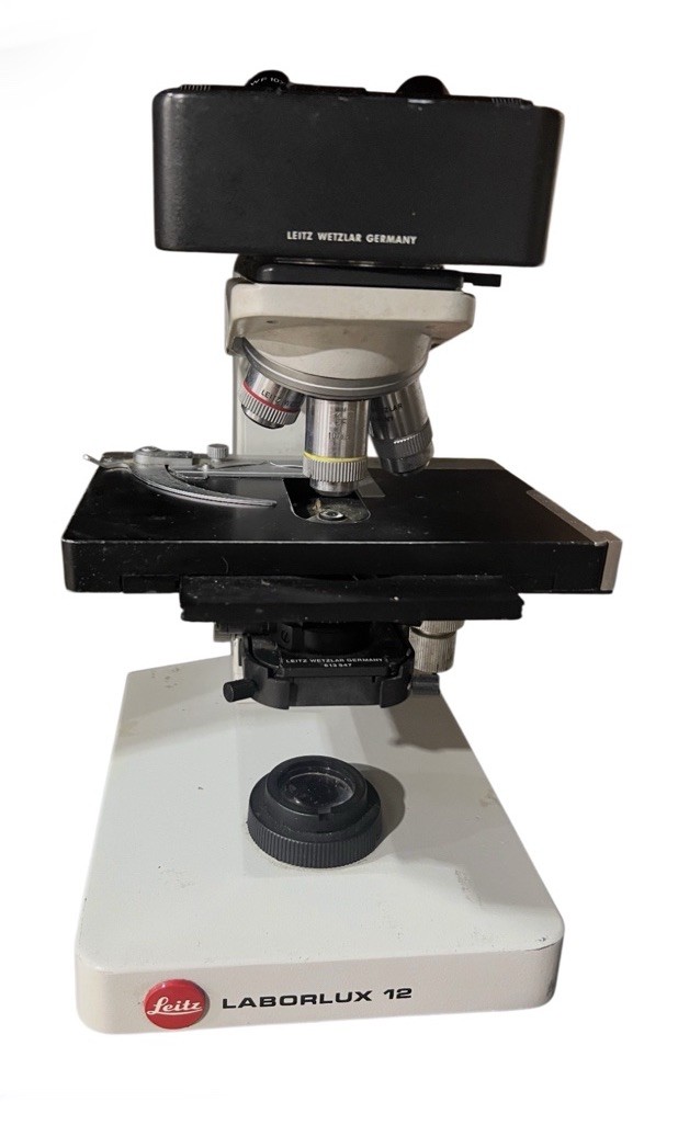 Leitz Laborlux 12 Binocular Microscope Wetzlar Germany Vintage Lab Optical