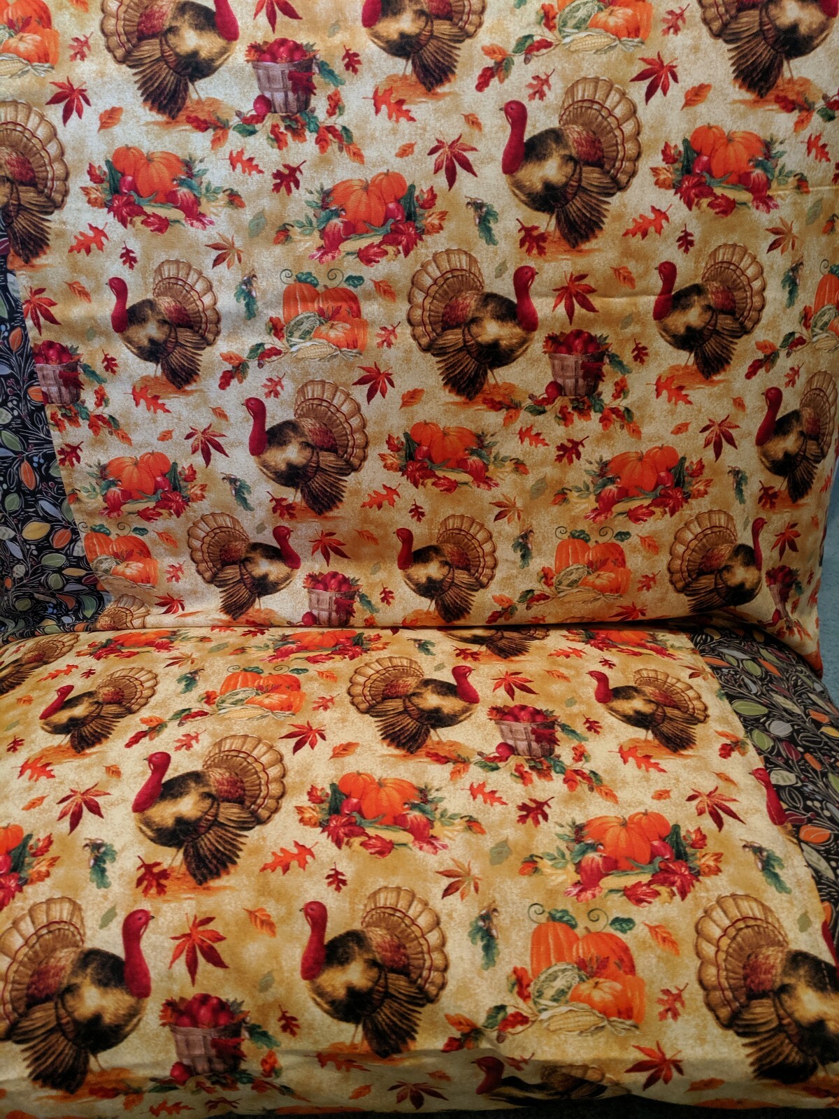 Turkey pattern 100% new Cotton handmade Pillowcase one pair