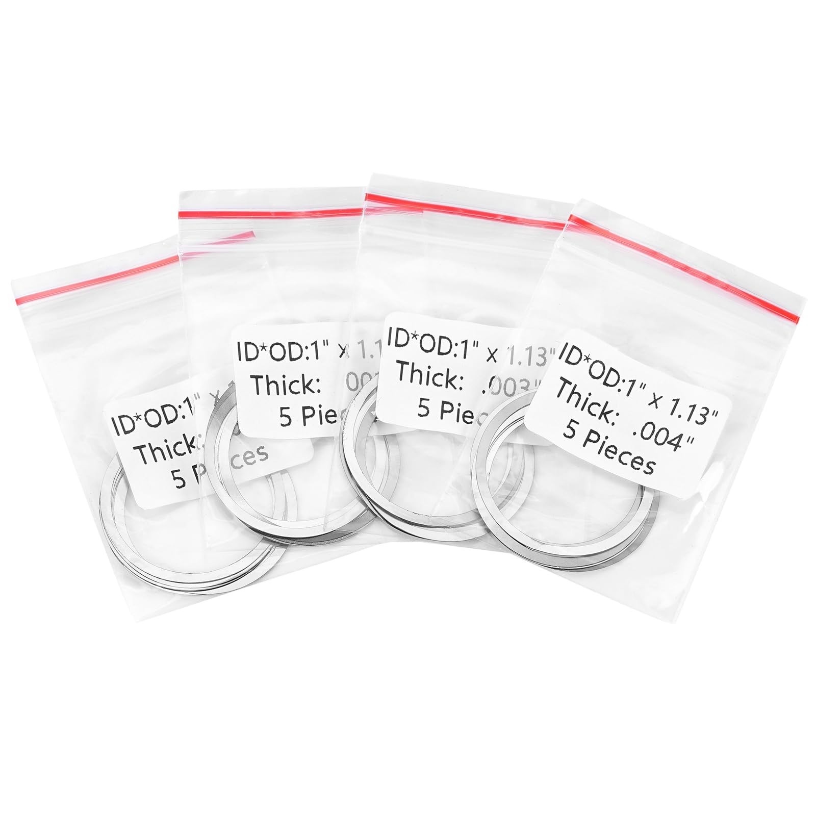 Barrel Nut Shim Kit, Nuts Free Float Spacers Adjustment Silver