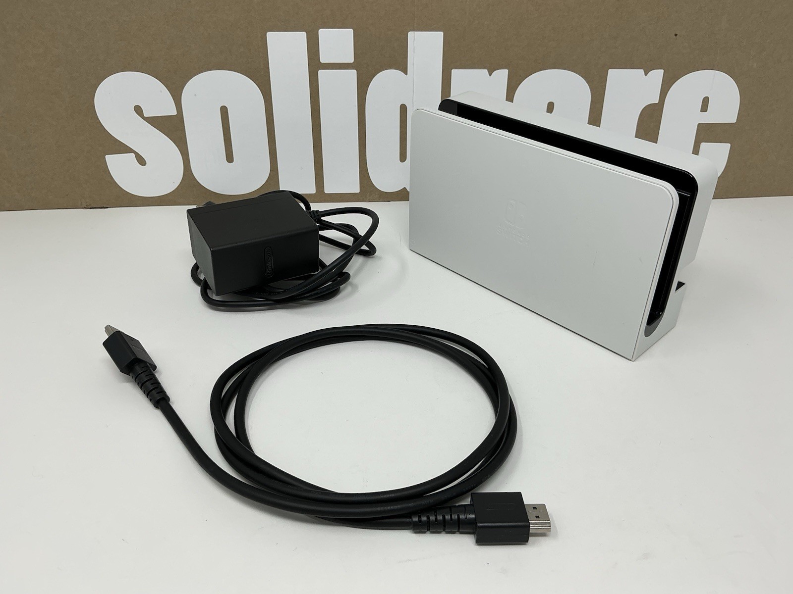 Genuine Nintendo Switch OLED White Dock Set with AC Adapter and HDMI Cable