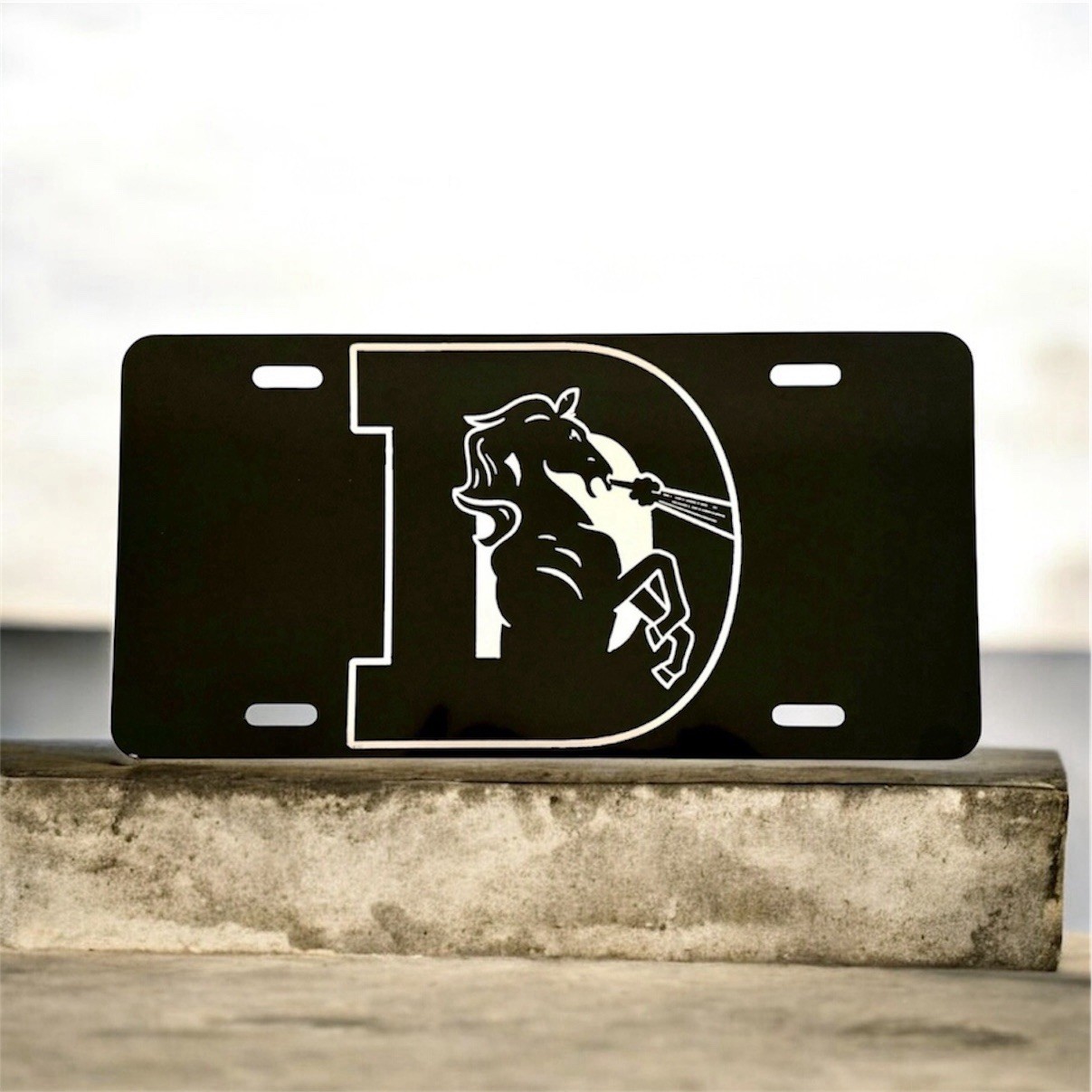 Denver Broncos Fan Laser Engraved Front License Plate Eagles Car Tag.