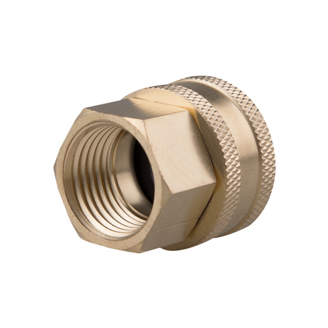 Drip Depot Brass Swivel Coupling 3/4" FHT x 1/2" FPT