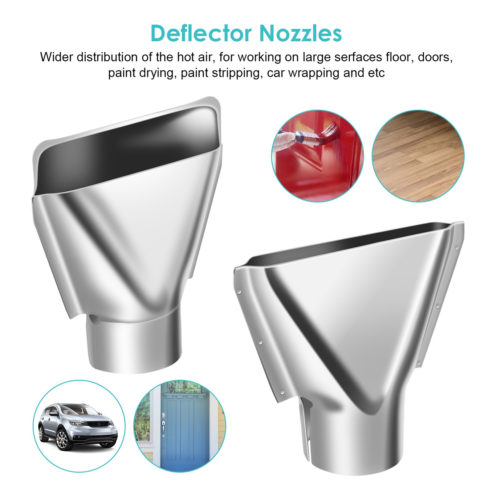 Replacement Heat Nozzles Kit Stainless Steel Accessory For Soldering Station