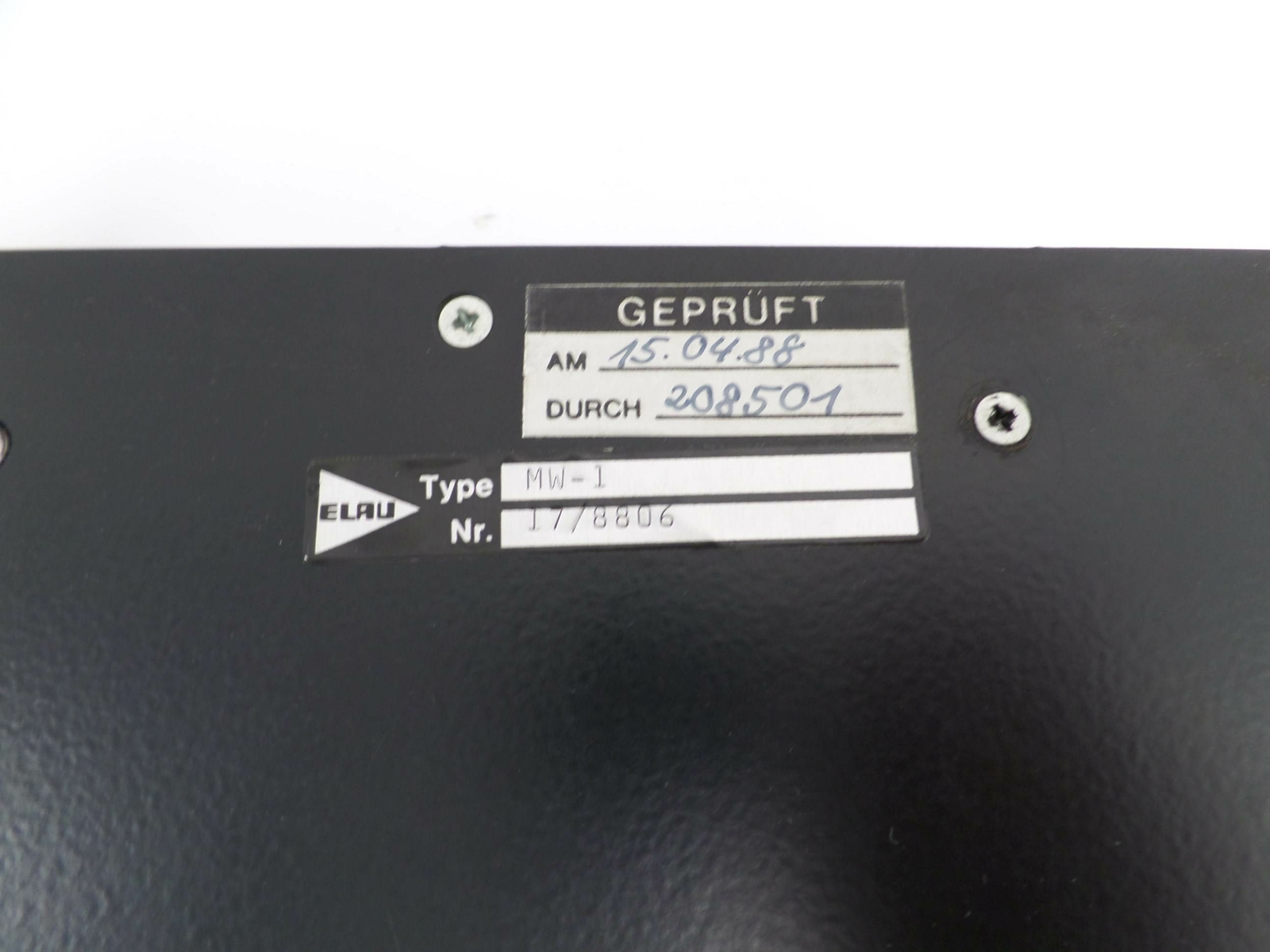 Elau motor controller / control MW-1