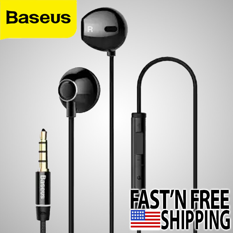 Baseus H06 In-ear Stereo Bass Earphones Headphones 3.5mm control HiFi Earbuds