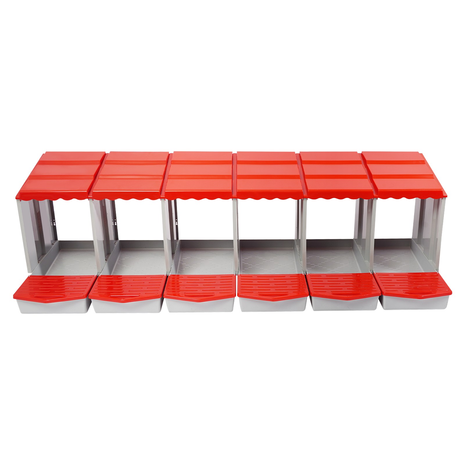 6-Compartment Chicken Nesting Box with Easy Egg Collection & Installation
