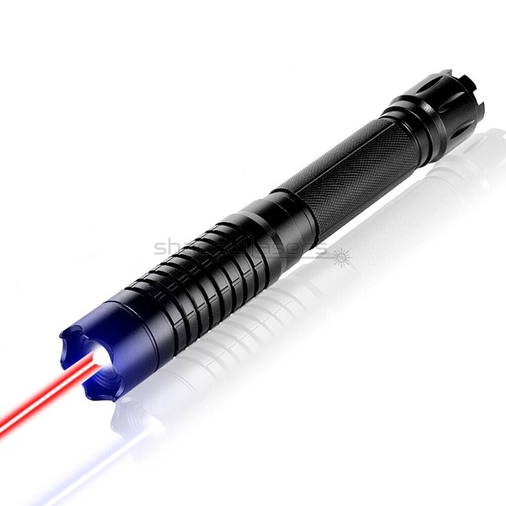 Adjustable Focus Laser Pointer Red 638nm Flashlight Visidle Beam Light+Gift box