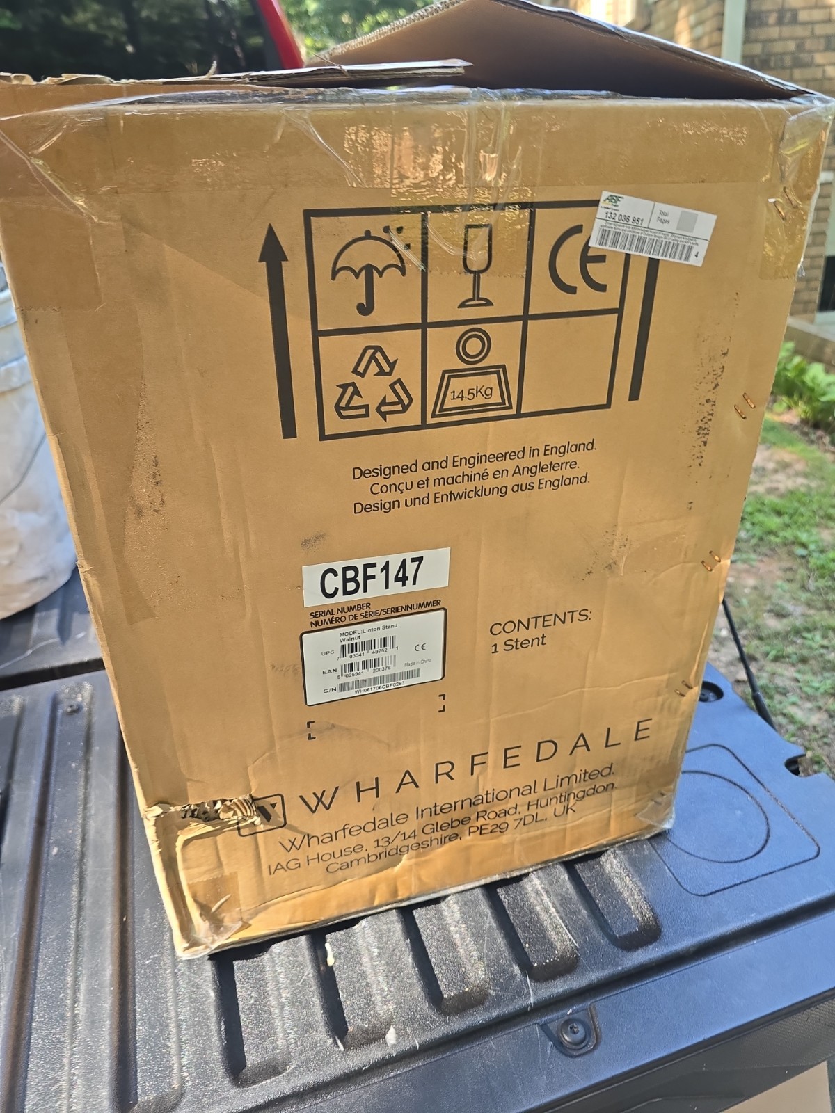 One Wharfedale Linton Stand Walnut CBF147