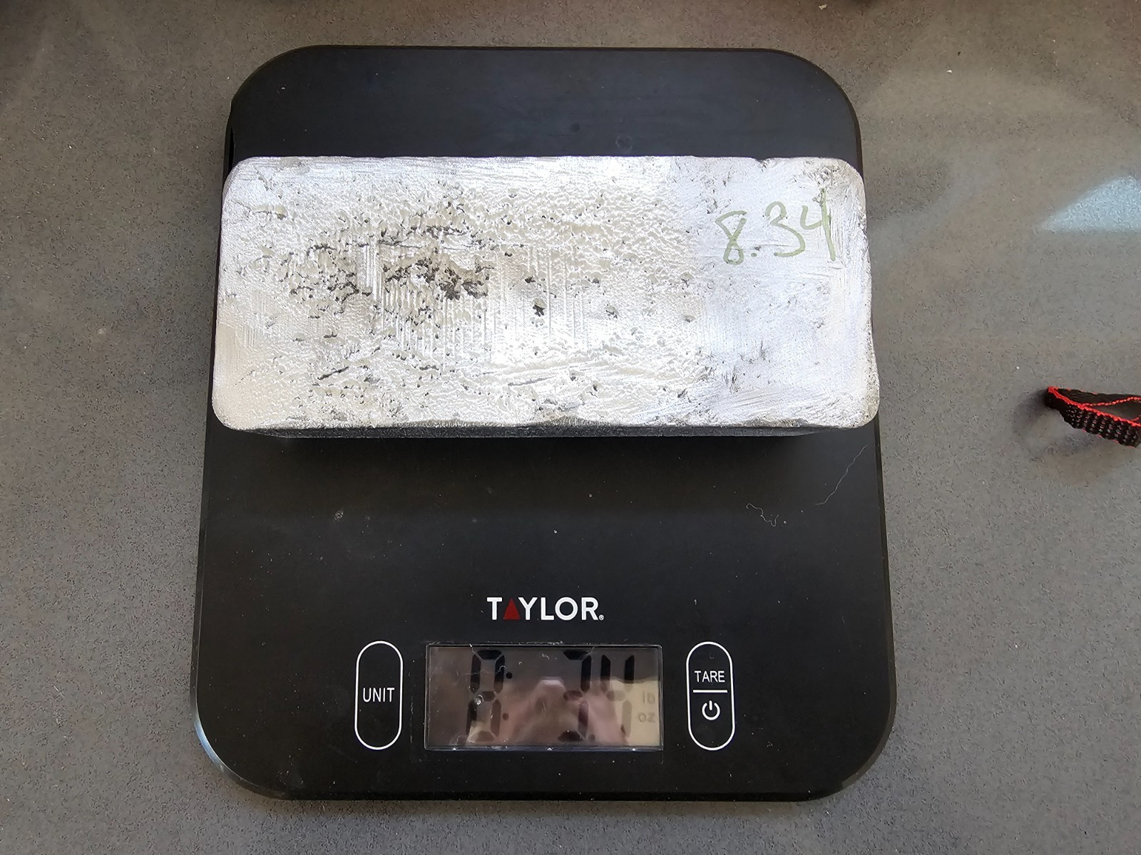 Hard Cast Lead Alloy Ingot 8.21 lb Bullet Casting 5% Antimony 13% Tin XRF