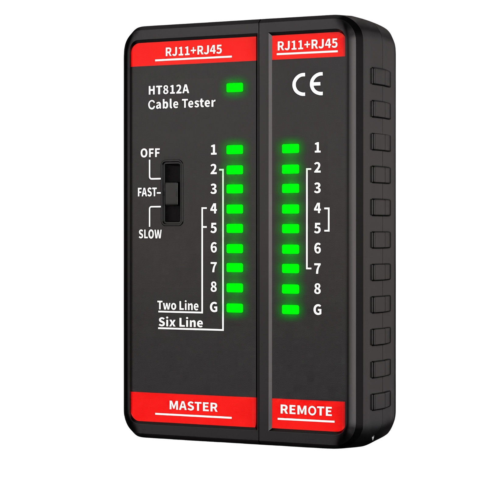 Network Cable Tester for RJ11/RJ45, Ethernet Wire Tester for CAT5-CAT7