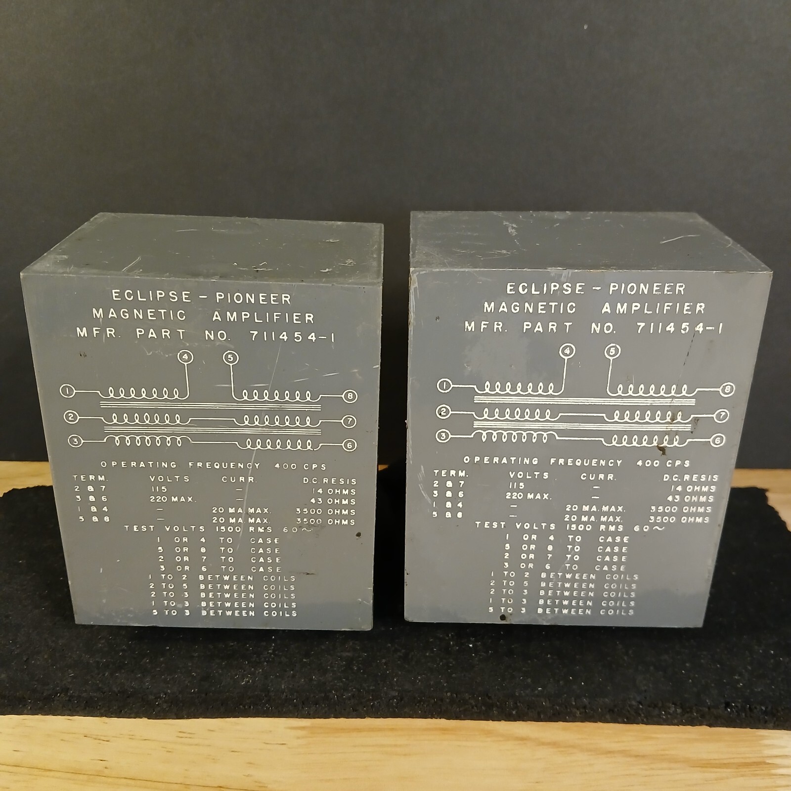 1960's Vintage Pair Pioneer Eclipse 711454-1 Transformers RARE