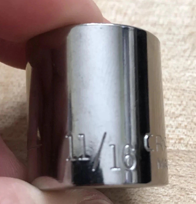 Vintage Craftsman 11/16" Socket 3/8” Drive 6pt 43006 USA 🇺🇸 NOS!