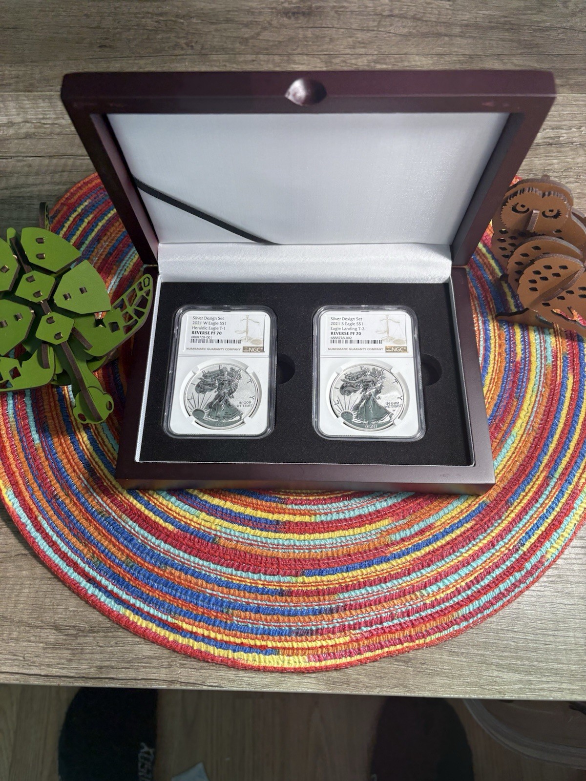 American Eagle 2021 One Ounce Silver Reverse Proof Two-Coin Designer Set Edition