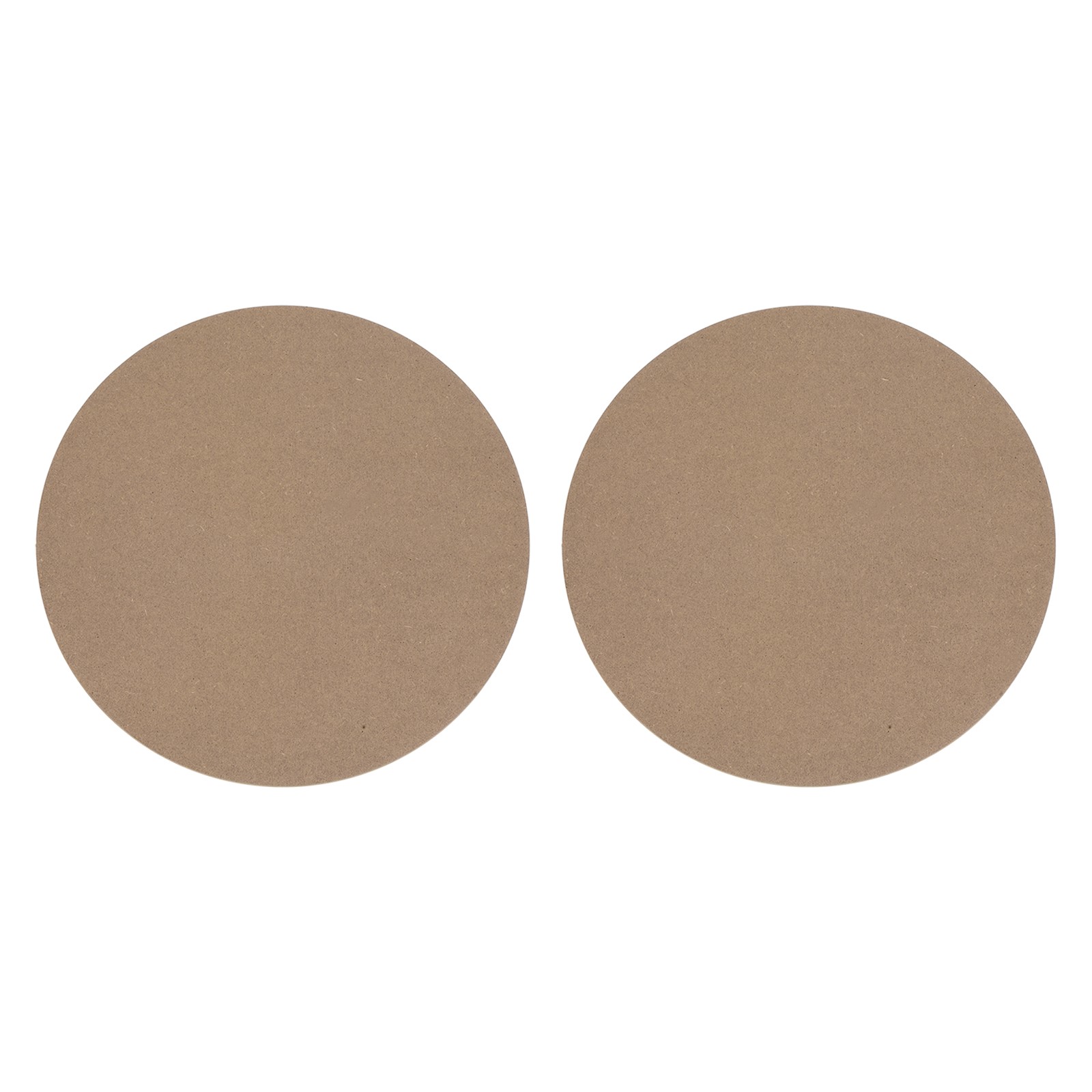 2 Pack 12" 304mm Diameter Ceramic Drying Slab, 8mm 1/3" Thick, Brown