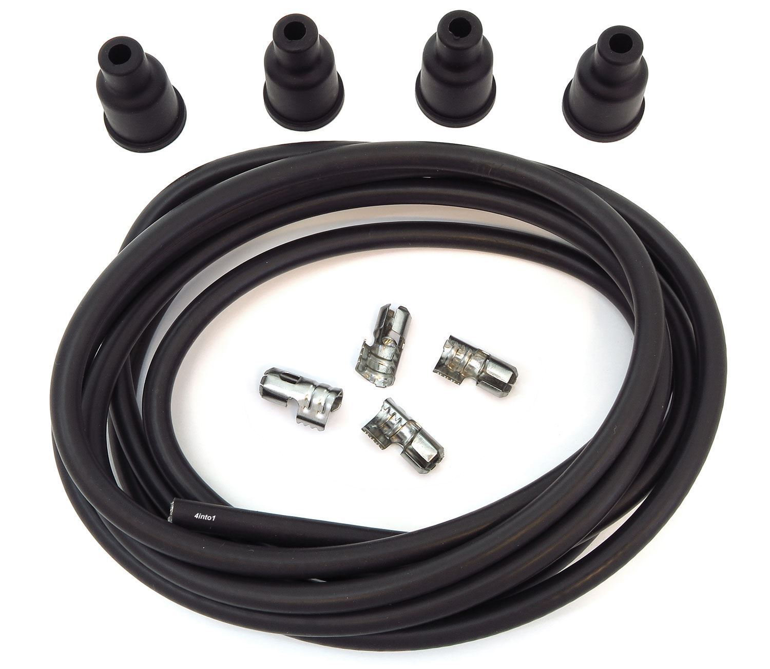 Spark Plug Wire Kit - Fits Dynatek Dyna & Magna Coils Boots Clips 8' of 7mm wire
