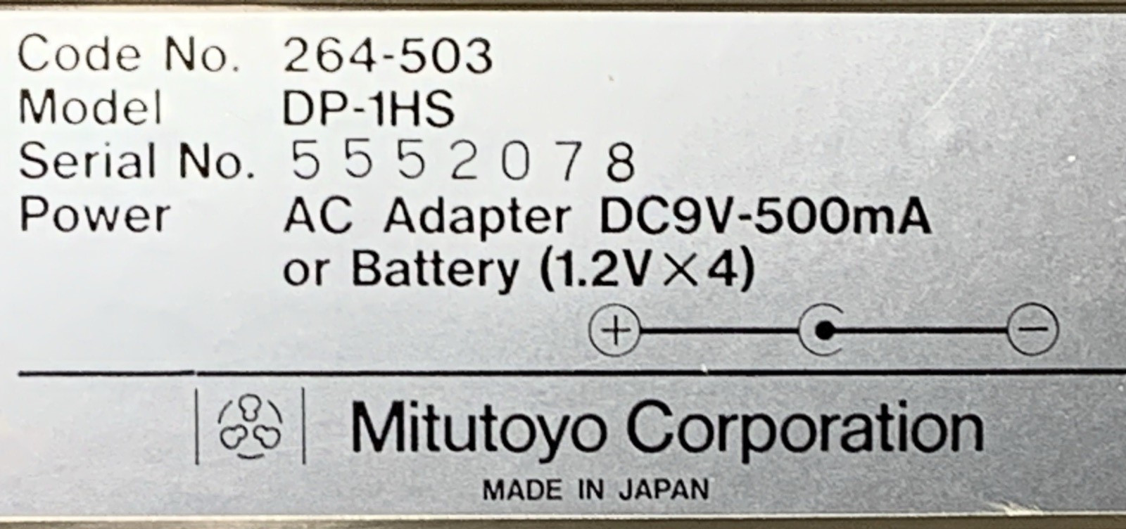 Mitutoyo DP-1HS Digimatic Mini-Processor 264-503 $99 + Free Shipping