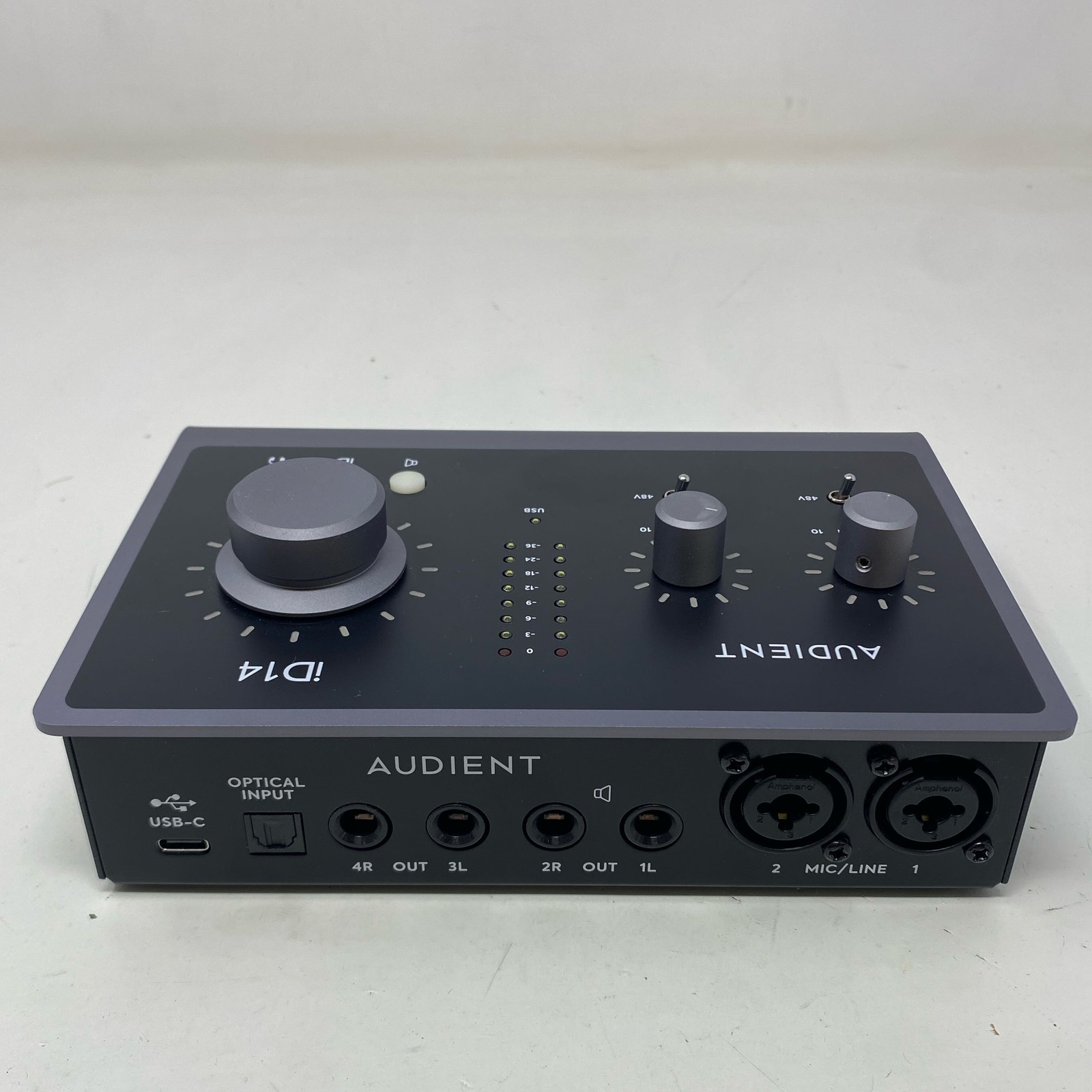 Audient iD14 MKII USB-C 10x6 Interface, 2 Preamps, Black