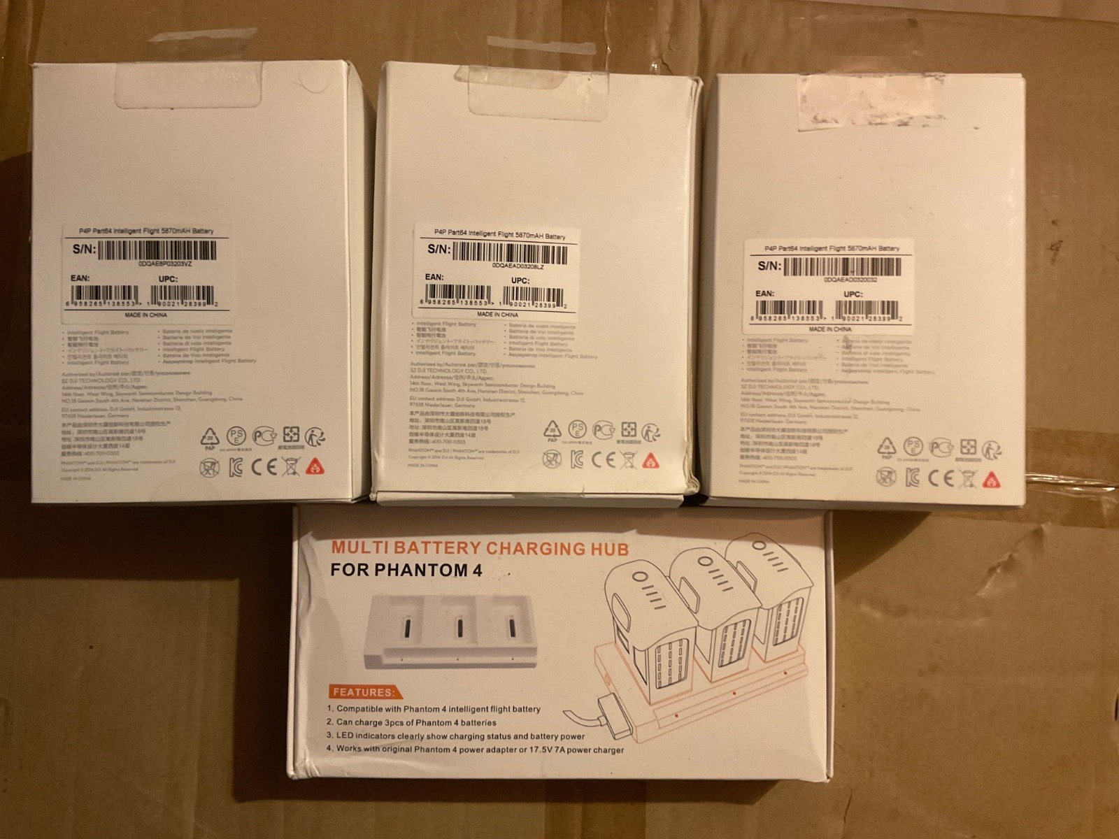 DJI OEM INTELLIGENT FLIGHT BATTERY P4P PART64 INTELLIGENT FLIGHT 5870mAH BATTERY