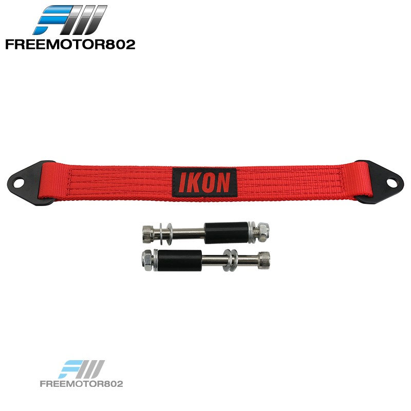 18 Inch Red Limit Straps 10000lb Shock Suspension 4 Layers Webbing w/ Bolts