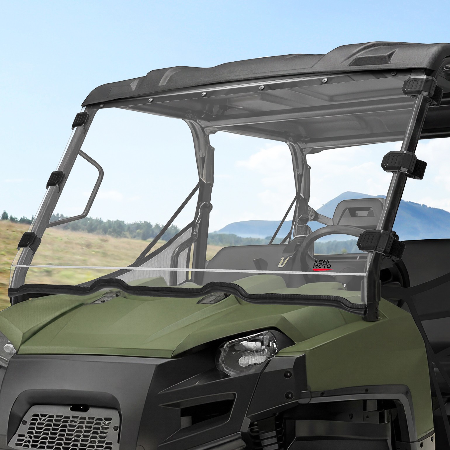 KEMIMOTO Full Windshield for Polaris Ranger Ranger 570 Crew Fullsize/XP 800 Crew